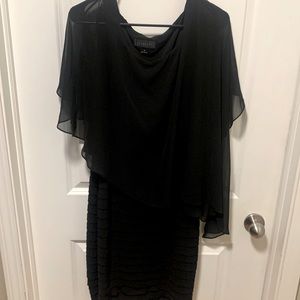 Black formal dress.